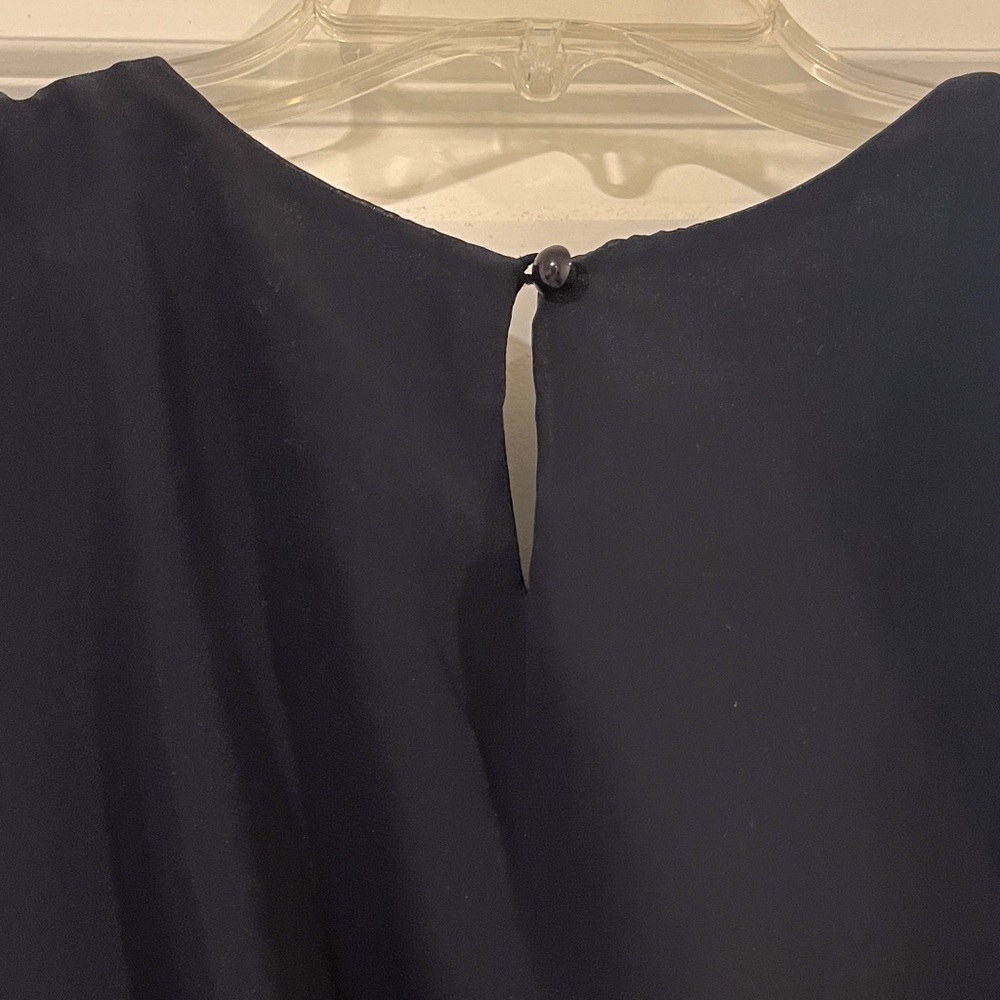 Navy Ruffle Dress - Picture 5 of 5